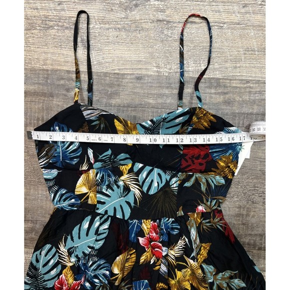 Pacific Vibes Floral Dress Sleeveless with Padded Bra Hawaiian Size XL - Picture 11 of 15